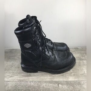 Mens Harley-Davidson Motorcycle D98308 Riddick Lace Up Riding Biker Boots Size 9